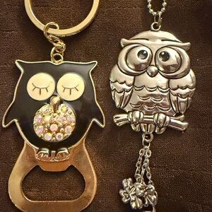 Owl Keychain and Bottle Opener Set